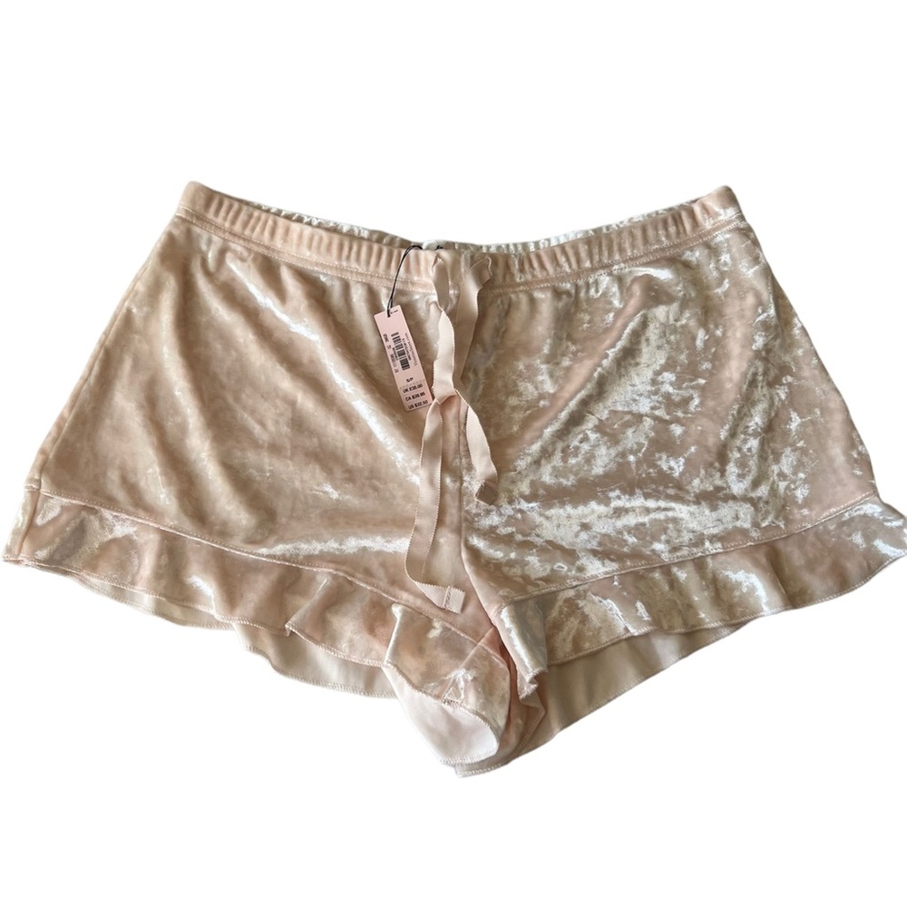 Victoria Secret Sleep shorts pink velvet